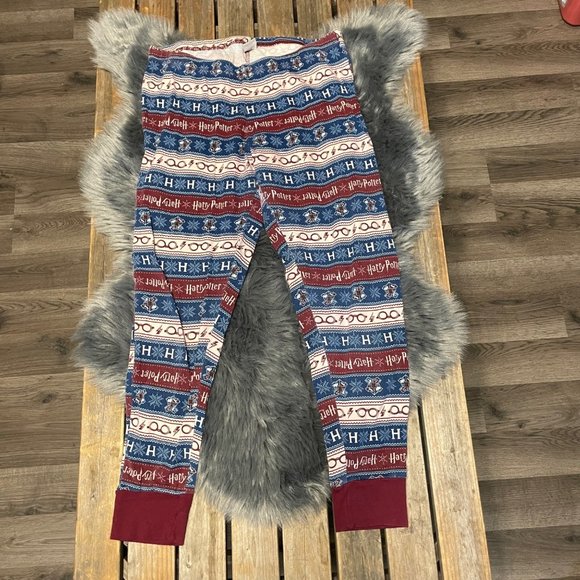 Harry potter blue maroon winter printed pajama set medium - Picture 7 of 10